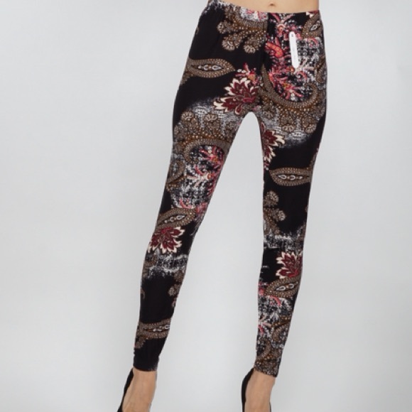 Print  leggings casual legging slxa323 - Picture 2 of 3